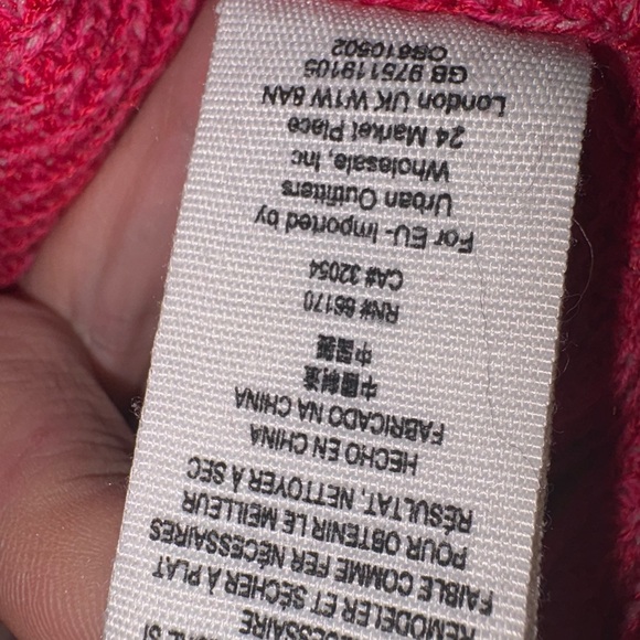 Free People Vibrant Alana pullover Red /pink Crew Neck Sweater like new - Picture 7 of 9